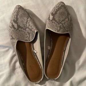 Snakeskin Mules